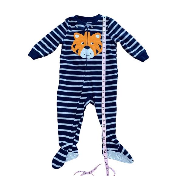 Toddlers and Baby Boys' Flame Resistant Fleece Footed Pajamas, Pack of 6 - Picture 12 of 16
